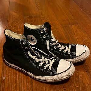 Classic black converse Chuck Taylor high top